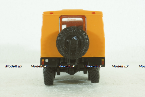 Урал-4322 6х6 Вахтовый автобус, оранжевый, Наши Грузовики №31, 1:43