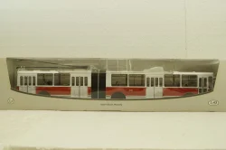 ЗиУ-10 (ЗиУ-683) троллейбус сочленённый - белый/красный, SSM4011, SSM 1:43
