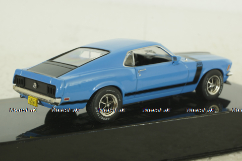 Ford Mustang Boss 302 1970, blue, CLC569, IXO 1:43