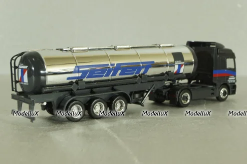 Mercedes Actros 1843 with semi-trailer tank "Seifert" grey/chrome, 144286, Herpa 1:87