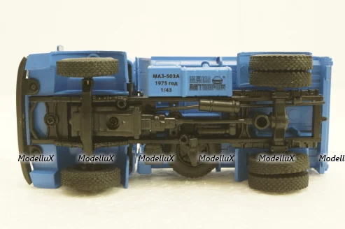 Маз-503А, самосвал, 1975 синий, Н758,  Наш Автопром 1:43