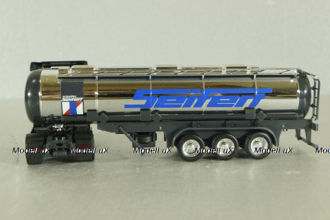 Mercedes Actros 1843 with semi-trailer tank "Seifert" grey/chrome, 144286, Herpa 1:87