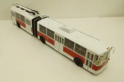 ЗиУ-10 (ЗиУ-683) троллейбус сочленённый - белый/красный, SSM4011, SSM 1:43