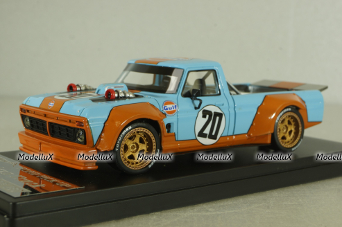 Ford Pick up Hoonigan Truck #20 (Gulf), Blue/orange, HRN-Models 1:43