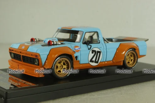 Ford Pick up Hoonigan Truck #20 (Gulf), Blue/orange, HRN-Models 1:43
