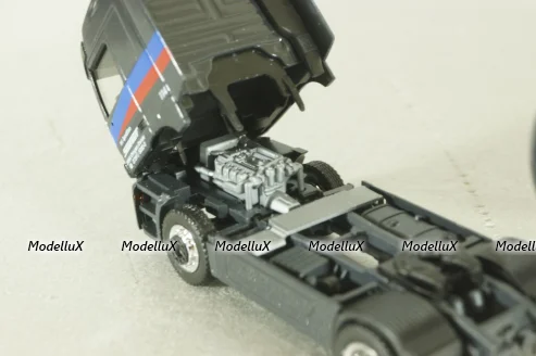 Mercedes Actros 1843 with semi-trailer tank "Seifert" grey/chrome, 144286, Herpa 1:87