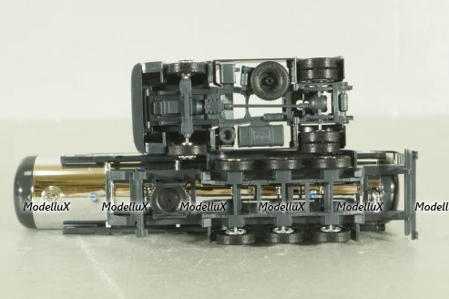 Mercedes Actros 1843 with semi-trailer tank "Seifert" grey/chrome, 144286, Herpa 1:87
