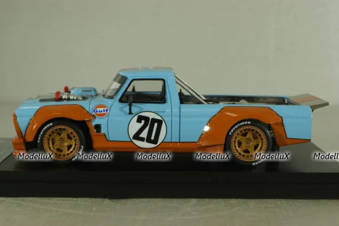 Ford Pick up Hoonigan Truck #20 (Gulf), Blue/orange, HRN-Models 1:43