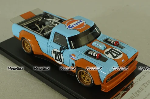 Ford Pick up Hoonigan Truck #20 (Gulf), Blue/orange, HRN-Models 1:43