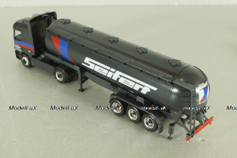 Mercedes Actros 1843 with semi-trailer tank "Seifert" grey, 144287, Herpa 1:87