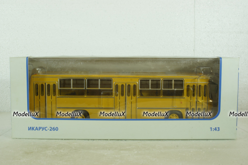 Икарус-260, городской (желтый), 900018, Советский Автобус 1:43