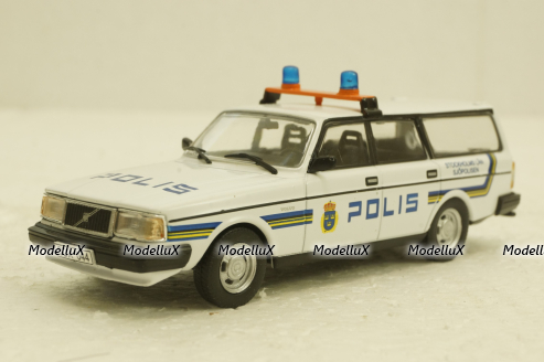 Volvo 240, Polis, Полицейские Машины Мира №56, 1:43
