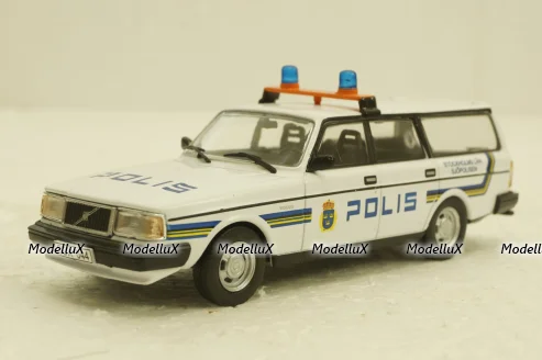 Volvo 240, Polis, Полицейские Машины Мира №56, 1:43