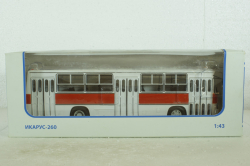 Икарус-260, городской (бело-красный), 900025, Советский Автобус 1:43