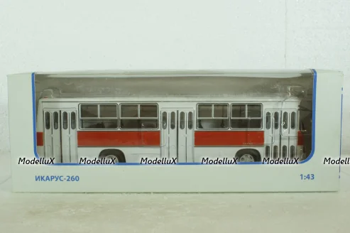 Икарус-260, городской (бело-красный), 900025, Советский Автобус 1:43