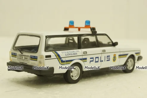 Volvo 240, Polis, Полицейские Машины Мира №56, 1:43