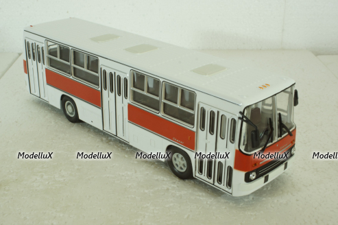 Икарус-260, городской (бело-красный), 900025, Советский Автобус 1:43