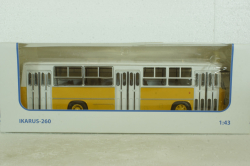 Икарус-260, желтый (белые двери), 900483, Советский Автобус 1:43