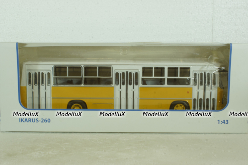 Икарус-260 жёлто-белый, 900193, Советский Автобус 1:43