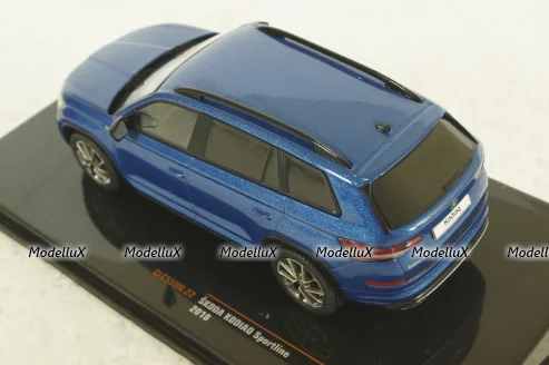 Skoda Kodiaq Sportline 2018, blue, CLC559, IXO 1:43