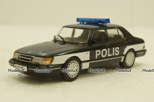 Saab 900 Turbo, Police Finland 1978, Полицейские Машины Мира №72, 1:43