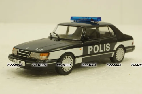 Saab 900 Turbo, Police Finland 1978, Полицейские Машины Мира №72, 1:43