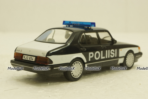 Saab 900 Turbo, Police Finland 1978, Полицейские Машины Мира №72, 1:43