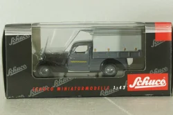 Mercedes 170V (W136) pickup truck with awning "Deutsche Bundesbahn" 1951, grey, 02264, Schuco 1:43