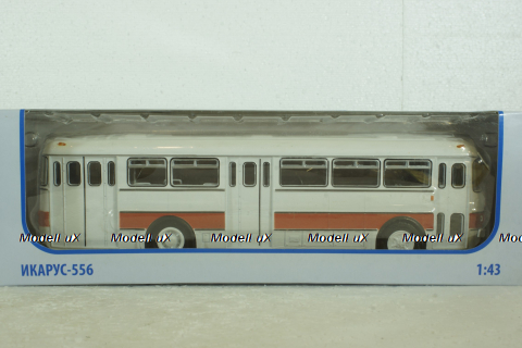 Икарус-556, бело-красный, 360003, Советский Автобус 1:43