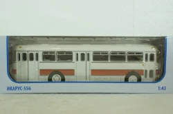 Икарус-556, бело-красный, 360003, Советский Автобус 1:43