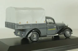 Mercedes 170V (W136) pickup truck with awning "Deutsche Bundesbahn" 1951, grey, 02264, Schuco 1:43