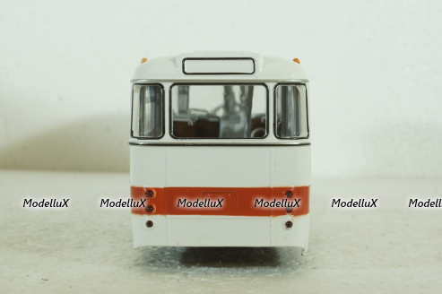 Икарус-556, бело-красный, 360003, Советский Автобус 1:43