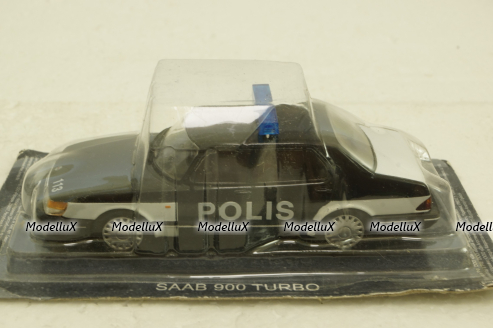 Saab 900 Turbo, Police Finland 1978, Полицейские Машины Мира №72, 1:43