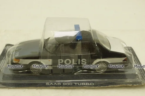 Saab 900 Turbo, Police Finland 1978, Полицейские Машины Мира №72, 1:43