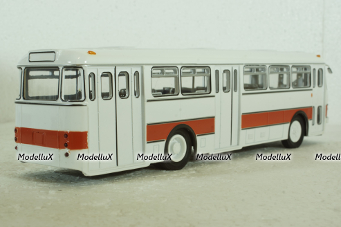 Икарус-556, бело-красный, 360003, Советский Автобус 1:43
