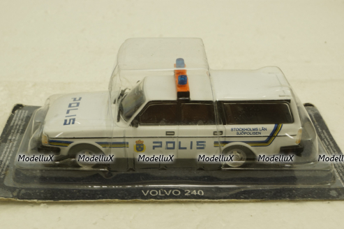 Volvo 240, Polis, Полицейские Машины Мира №56, 1:43
