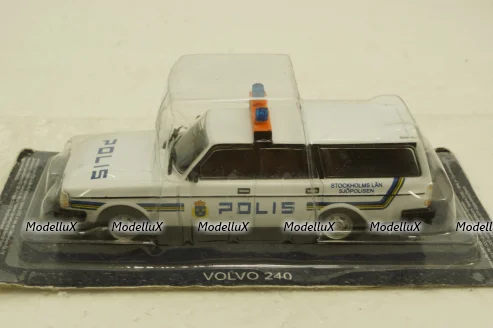 Volvo 240, Polis, Полицейские Машины Мира №56, 1:43