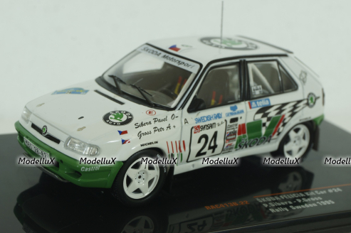 Skoda Felicia Kit Car No.24, Rally Schweden  1995, P.Sibera/P.Gross, RAC413B, Ixo 1:43