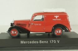 Mercedes 170V (W136) Covered wagon 1946, red,  006258, Schuco 1:43