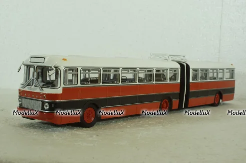 Икарус-180, красно-белый (Болгария), 350004кр, Советский Автобус 1:43