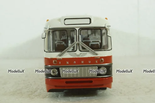 Икарус-180, красно-белый (Болгария), 350004кр, Советский Автобус 1:43