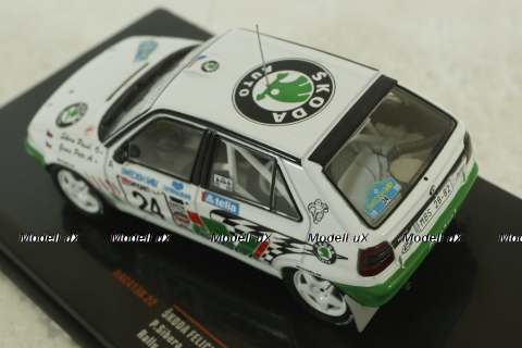 Skoda Felicia Kit Car No.24, Rally Schweden  1995, P.Sibera/P.Gross, RAC413B, Ixo 1:43