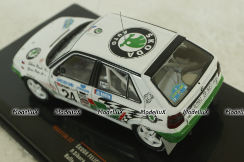 Skoda Felicia Kit Car No.24, Rally Schweden  1995, P.Sibera/P.Gross, RAC413B, Ixo 1:43