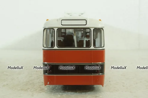 Икарус-180, красно-белый (Болгария), 350004кр, Советский Автобус 1:43