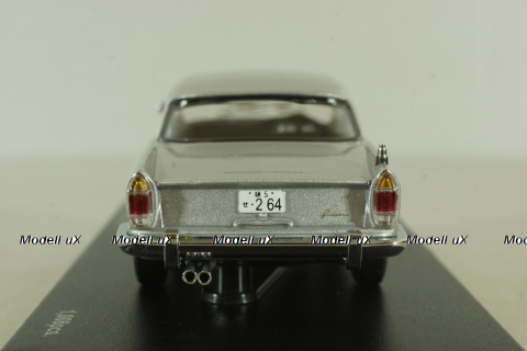Prince Skyline Sport (BLRA-3) racing version #28, silver, 03233A, Kyosho 1:43 