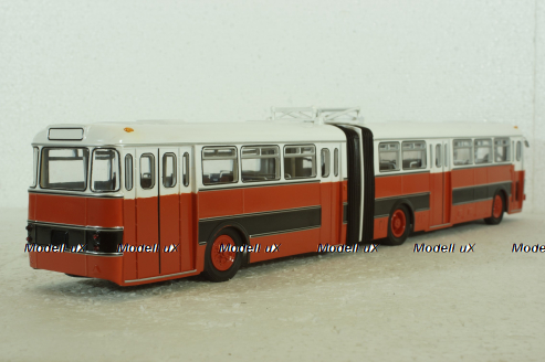 Икарус-180, красно-белый (Болгария), 350004кр, Советский Автобус 1:43