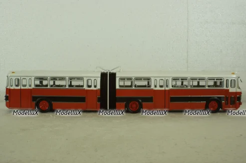 Икарус-180, красно-белый (Болгария), 350004кр, Советский Автобус 1:43