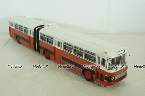 Икарус-180, красно-белый (Болгария), 350004кр, Советский Автобус 1:43