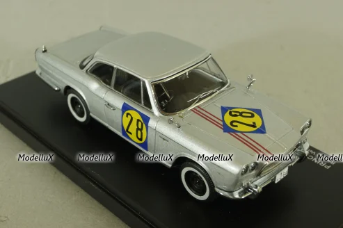 Prince Skyline Sport (BLRA-3) racing version #28, silver, 03233A, Kyosho 1:43 