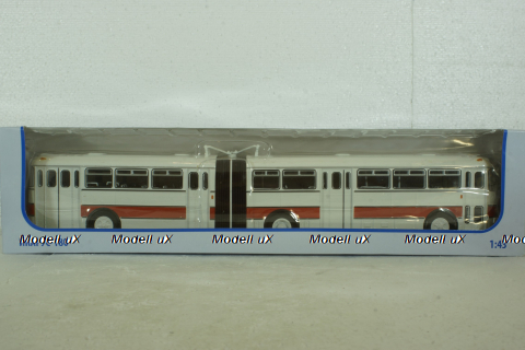 Икарус-180, бело-красный, 350004, Советский Автобус 1:43